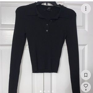 Forever 21 Polo Crop Top